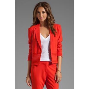 revolve Greylin Pleat Blazer in Tomato‎